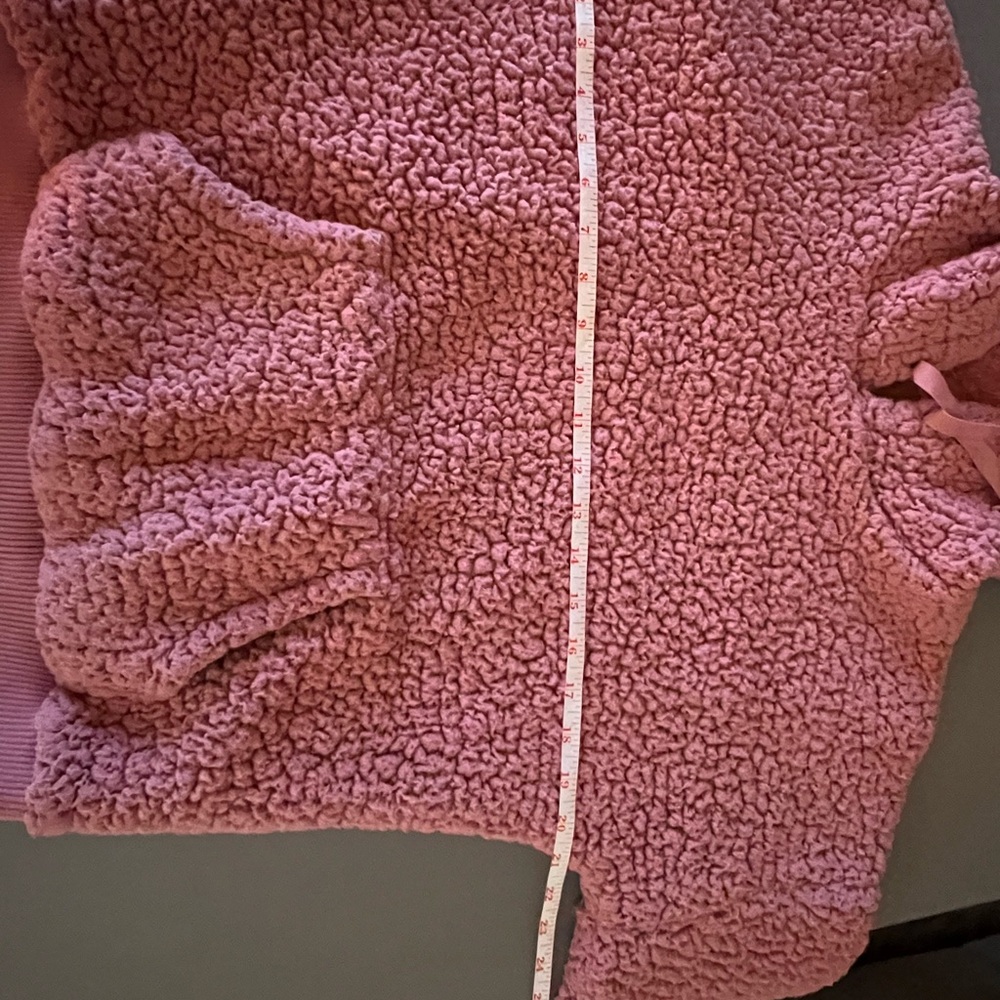 SUMMER SALE: Ci Sono Pink Sherpa women’s Hoodie - Picture 3 of 7